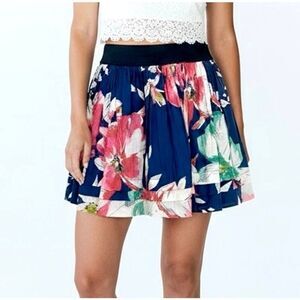 Retro Y2K Style Abercrombie & Fitch Tiered Floral Mini Skirt Coquette SZ Small
